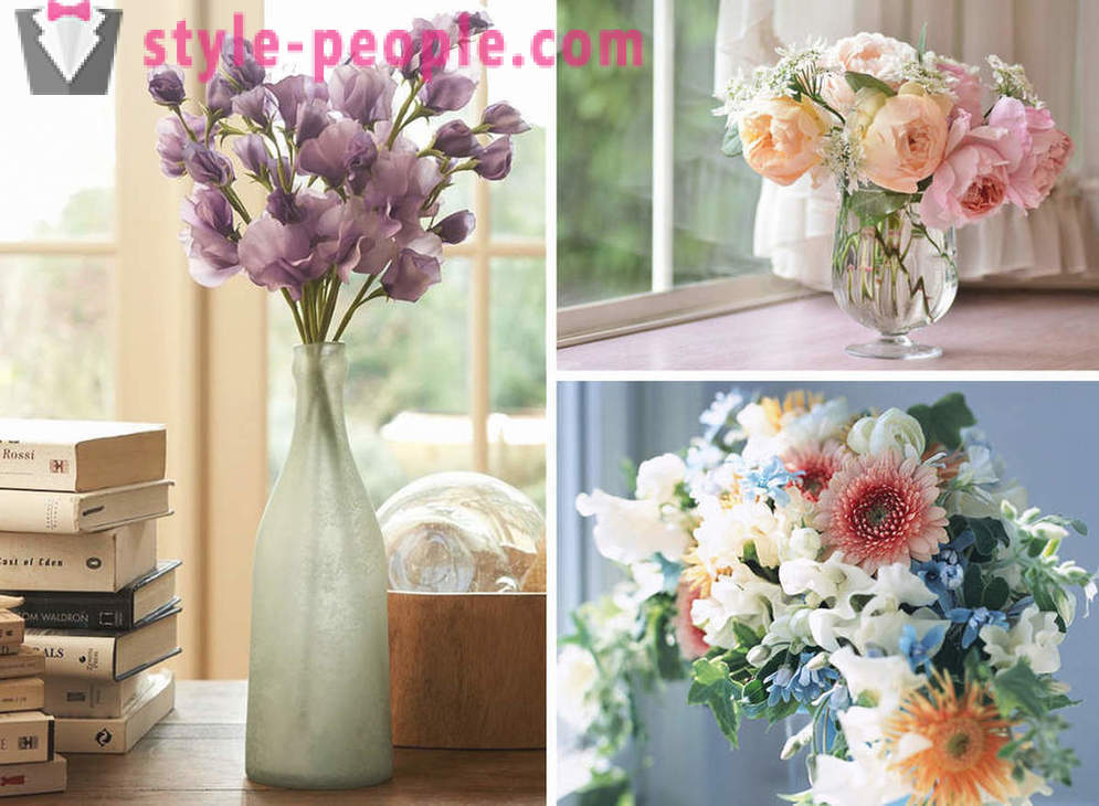 Sommerhaus: wie man die Wohnung mit frischen Blumen dekorieren