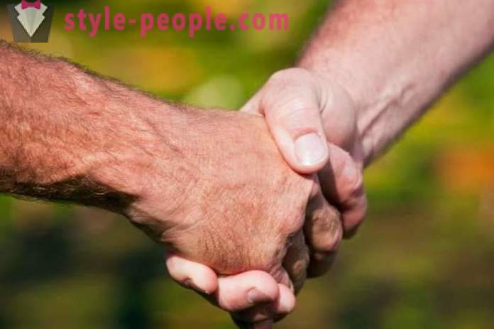 Die Geschichte der Tradition der männlichen Handshake
