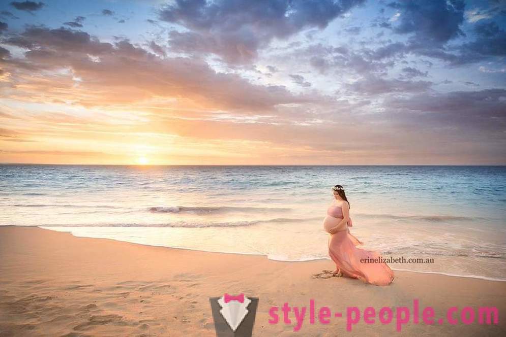 Fotos von einer Frau, die schwanger ist pyaternyashkami