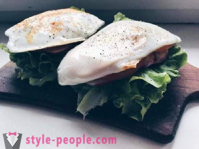 Original-Rezepte und schnell Sandwich ohne Brot