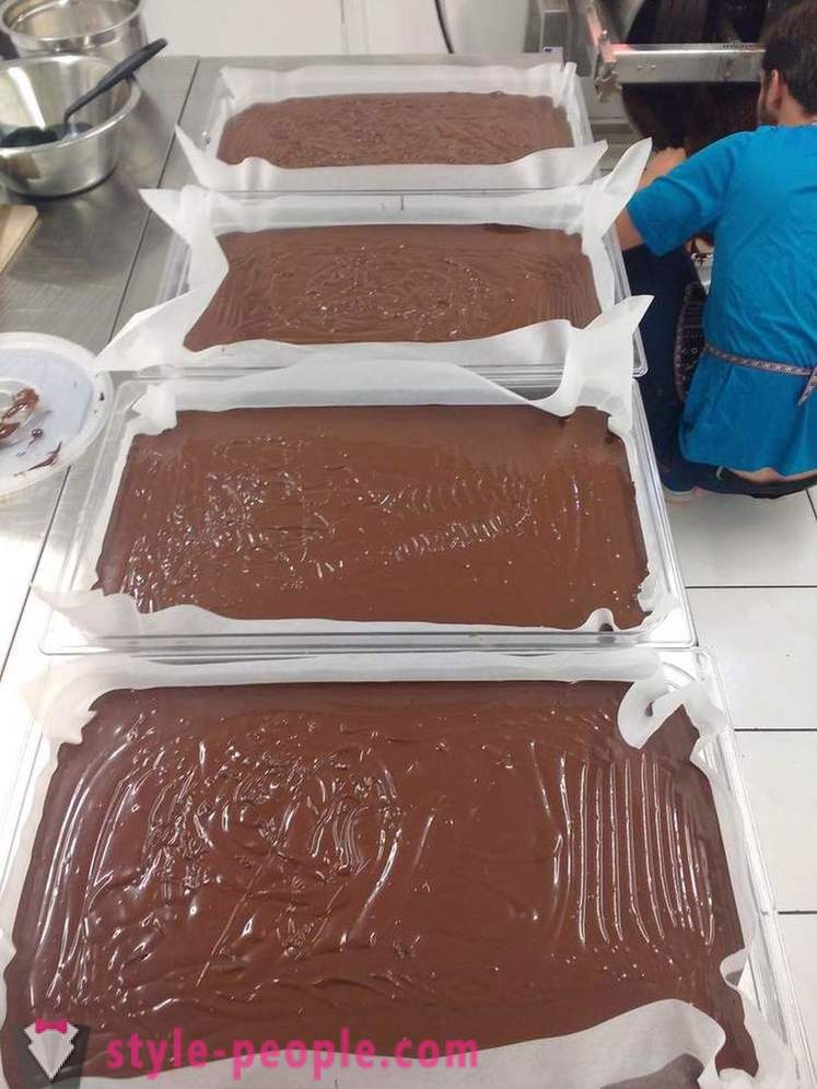 Der Prozess des Wachsens und Herstellung von Schokolade