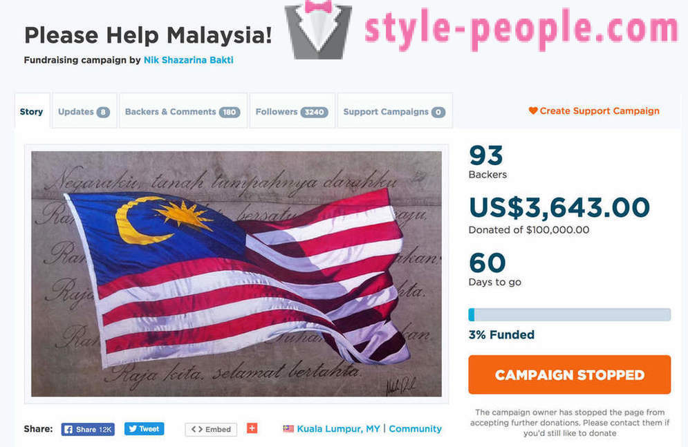 Die Einwohner von Malaysia haben beschlossen, Schulden zu bezahlen