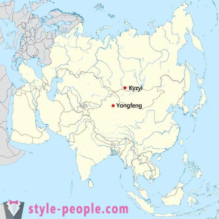 Russland oder China, wo es auch das geographische Zentrum Asien?