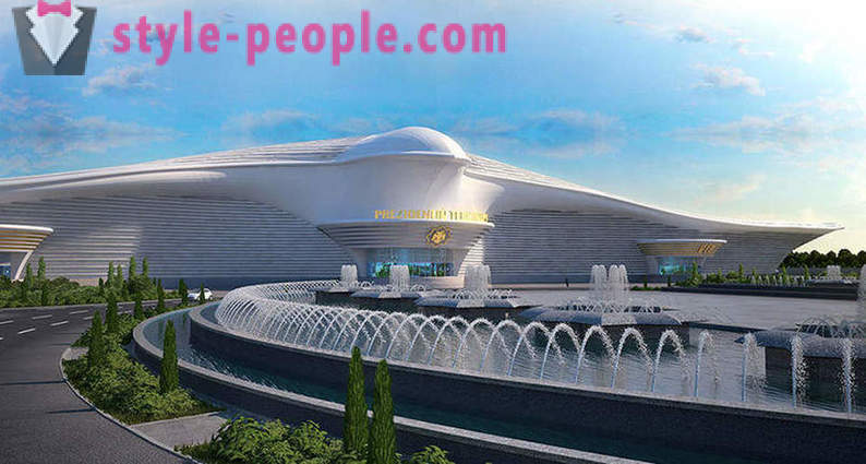 Turkmenistan eröffnet den Flughafen in Form eines fliegenden Falken