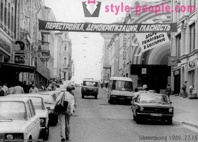 Gehen Sie in Moskau im Jahr 1989