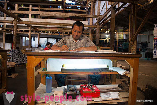 Wie machen Batik in Indonesien
