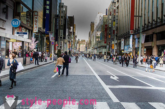 Ein wenig über die japanischen Bäder und ein Spaziergang entlang der Hauptstraße von Tokio