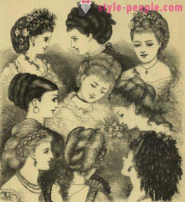 Frisuren des 19. Jahrhunderts: eine Überprüfung der Anhäufungen und Fotos