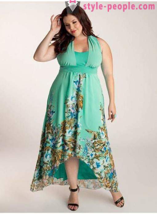 Model Sommerkleider und sundresses für übergewichtige Frauen über 40 (Foto). Modelle und Muster der langen Sommerkleider