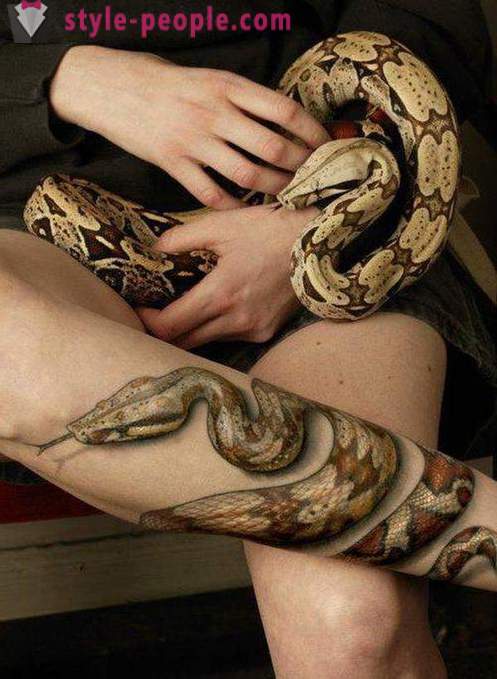 Bedeutung Tätowierung „Schlange“: die alten Legenden und modernen Konzepten