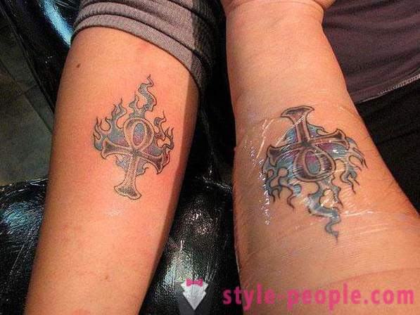 Gepaart Tattoo für zwei - einen Nachweis der ewigen Liebe