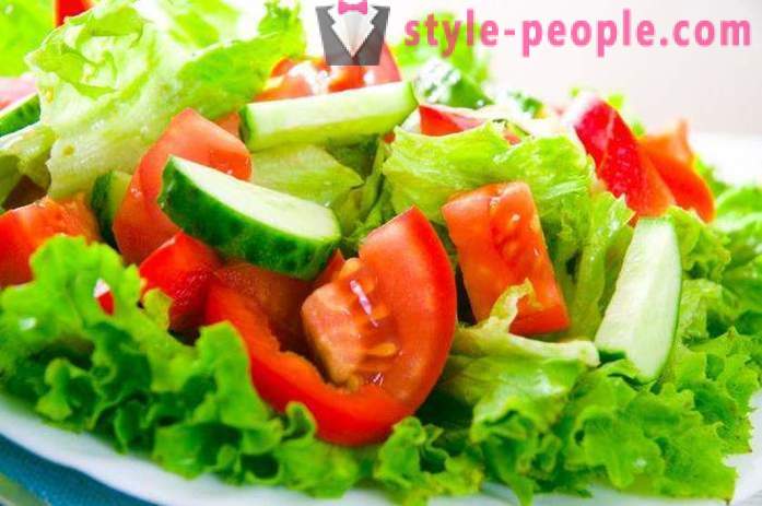 Diätetische Salat Ernährung: Kochrezepte mit Fotos. leichte Salate