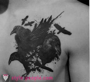 Tattoo „Crows“: Beschreibung und Wert des Zeichens