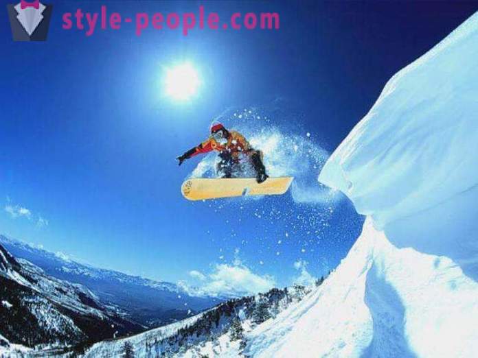 Snowboarding. Skiausrüstung, Snowboard. Snowboarden für Anfänger