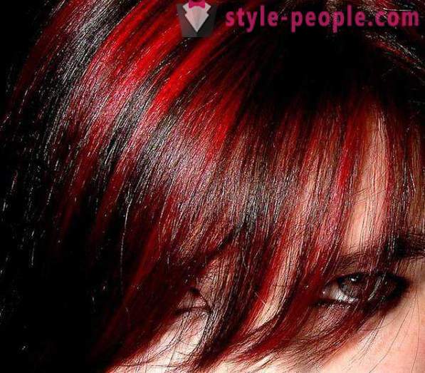 Highlights auf dem roten Haar. Beliebte Themen