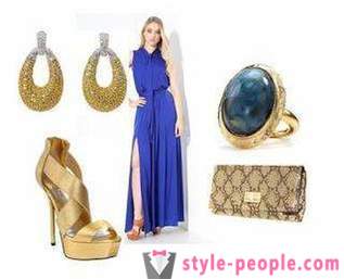 Blaues Kleid: was zu tragen. Empfehlungen und Ideen