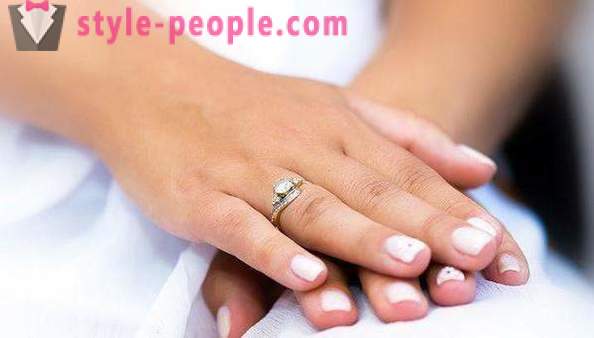 Irgend Finger einen Verlobungsring tragen? Verlobungsringe: Foto